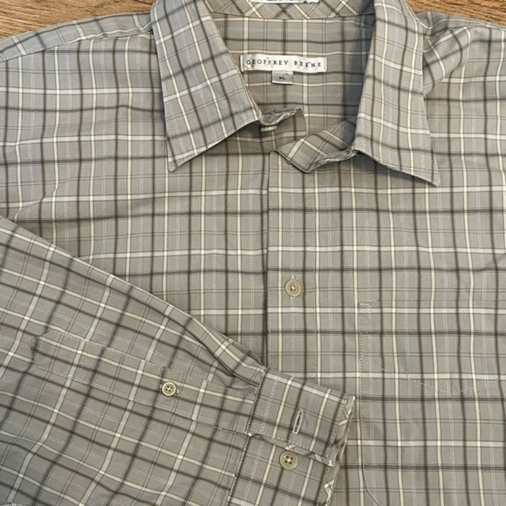 Geoffrey Beene long sleeve shirt men’s‎ xl no wrinkle